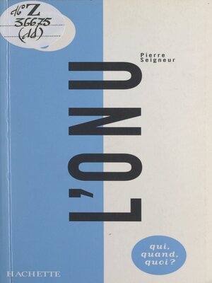 cover image of L'ONU